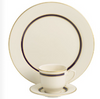 10 Ivory Dinner plate with Gold Rim