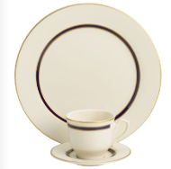 Ivory with Gold Rim Cup & Saucer