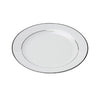 White Rim Platinum Dinner Plate